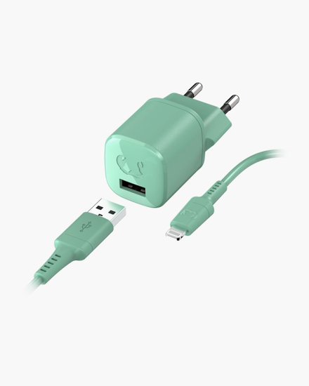 Picture of USB Mini Charger 12W + Apple Lightning Cable 1,5m - Misty Mi - 2WC410MM