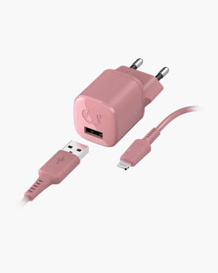 Picture of USB Mini Charger 12W + Apple Lightning Cable 1,5m - Dusty Pi - 2WC410DP
