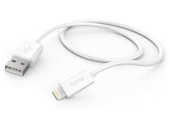 Picture of Charging Cable, USB-A - Lightning, 1 m, white - 00201579