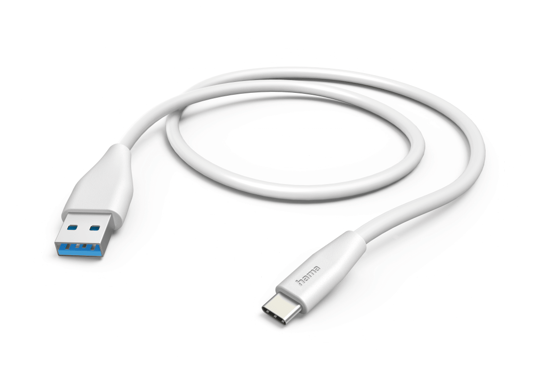 Picture of Charging Cable, USB-A - USB-C, 1.5 m, white - 00201596