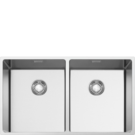 Picture of Duas cubas, Instalação tripla, Inox, 74x44cm - VR12S3434